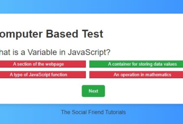 How to build a web based Computer Based Test (CBT) app with JavaScript for beginners